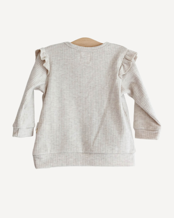 Babysetje winter meisjes flaire taupe